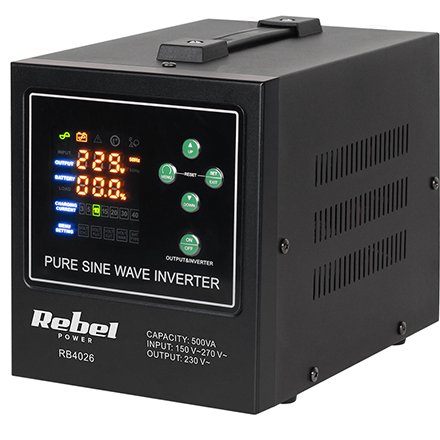 Ups Centrale Termice Sinus Pur 500VA 300W 12V REBEL RB-4026