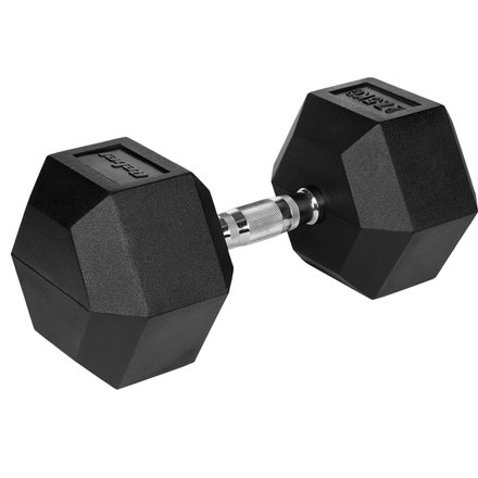 Gantera Dumbbell Hex Fonta Cauciucata 27.5KG Rebel Active RBA-2325-27.5
