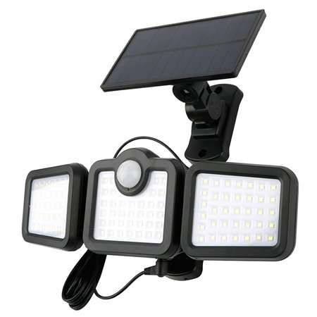 Lampa LED cu incarcare solara si senzor de miscare 10W 6000K Forever Light RTV100325