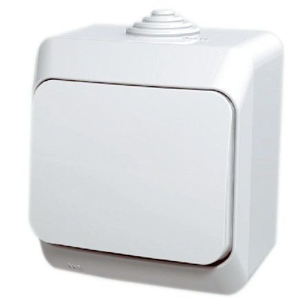 Intrerupator simplu aparent IP44 Cedar Plus Schneider WDE000510