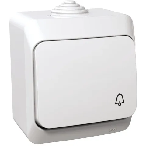 Intrerupator cu revenire simbol sonerie Schneider Cedar WDE000512, alb
