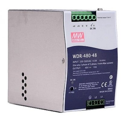 Sursa in comutatie AC-DC Mean Well WDR-480-48, 480W, 48V, 10A