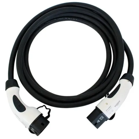 Cablu de incarcare pentru masini electrice de la 62196-2 (Type 2) la 62196-2 (Type 2), 11kW, 16A/380V Ampevo T22-3/16N, negru