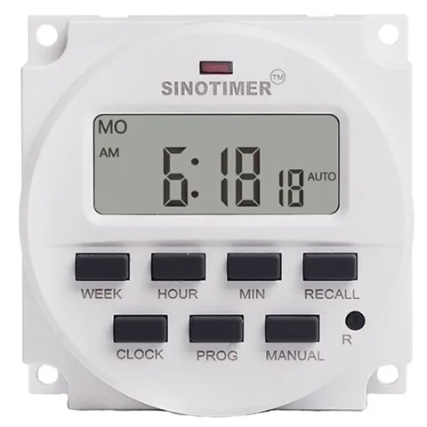 Releu digital cu temporizator, Sinotimer, temporizator, intrerupator, programabila, 230V, 16A, TM618N-2
