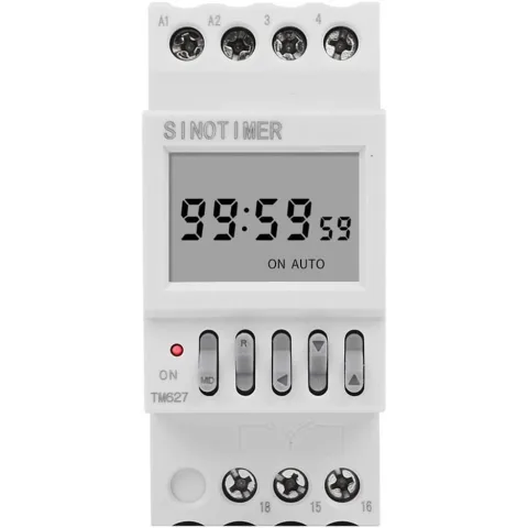 Temporizator 24 V, programabil 1 secunda pana la 99 de ore Releu de timp pentru ciclul automat infinit SINOTIMER TM627-3