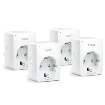 TP-Link MINI SMART WI-FI SOCKET TAPO P100 (4-PACK), Protocol: IEEE 802.11b/g/n, Bluetooth 4.2 (for onboarding only), 2.4 GHz, TAPO P100(4-PACK)