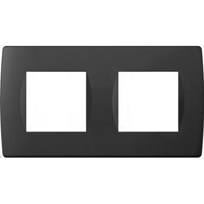 Modul Soft Rama 2x2M IP20 Negru, TEM Modul TEM-OS24SB-U
