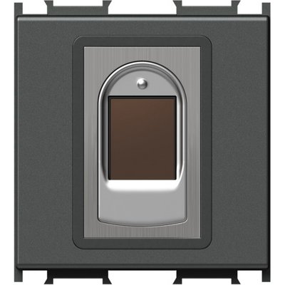 BIOPASS Intrerupator digital cu amprente, 3A, antracit, TEM Modul TEM-EM71AT-U