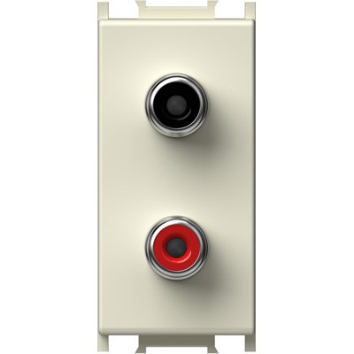 Priza 2xRCA audio fildes 1m, TEM Modul TEM-KM22IW-U