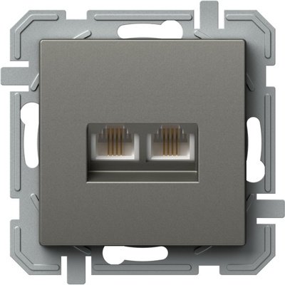 Logiq Priza Dubla Telefon 1P KS RJ11 Titan, TEM Modul TEM-KQ38TIXO-U