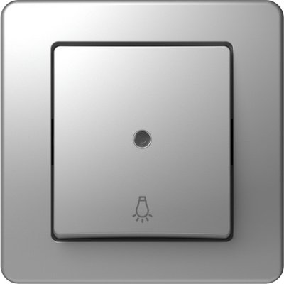 Ekonomik Buton Simplu 1P 10A IP20 Argintiu, TEM Modul TEM-SE11ESTI51-B