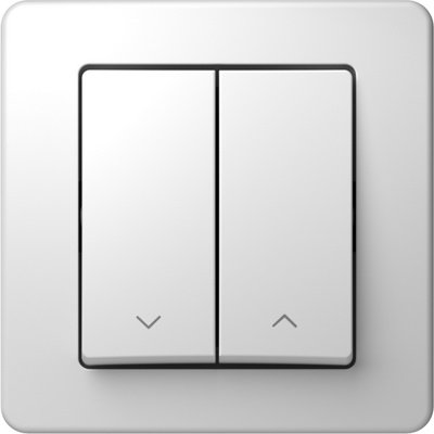 Ekonomik Buton Storuri Simplu 1P 10A IP20 Alb, TEM Modul TEM-SE53PWNT09-B