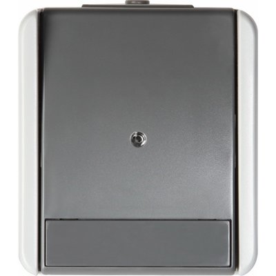 Fontana Buton cu LED Simplu 1M 10A IP44 Gri, TEM Modul TEM-SF11GYTI-U