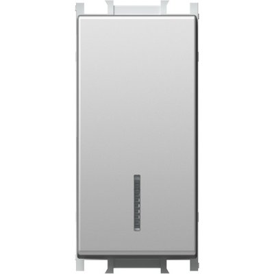 Modul Int. Simplu 1M 16A IP20 Argintiu, TEM Modul TEM-SM10ESIN-U