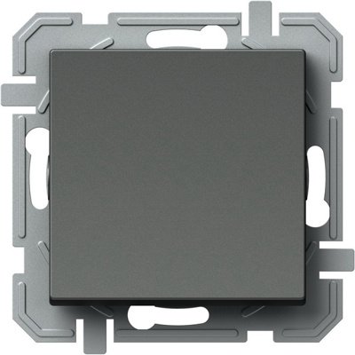 Logiq Intrerupator Simplu 1P 10A 250V Antracit, TEM Modul TEM-SQ10ATXO-U