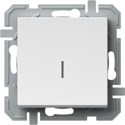 Logiq Intrerupator Simplu cu indicator luminos 1P 10A 250V Alb, TEM Modul TEM-SQ10PWINXO-U