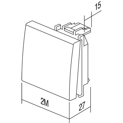 Clapeta semn 2m gri, TEM Modul TEM-TM12ESNT99-U