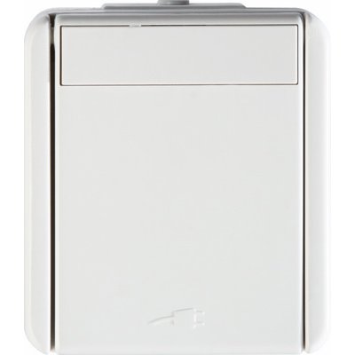 Fontana Priza SCHUKO 1P 16A ST IP44 Alb, TEM Modul TEM-VF12PW-U