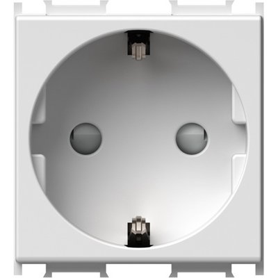 Modul Priza SCHUKO 1P 16A ST IP20 2M alb, set 10 buc, TEM Modul TEM-VM10PW-P