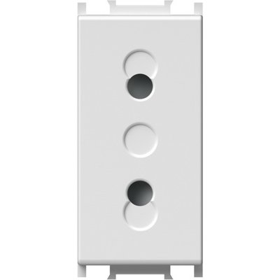 Modul Priza S. EURO 1M 10A ST IP20 Alb, TEM Modul TEM-VM20PW-B