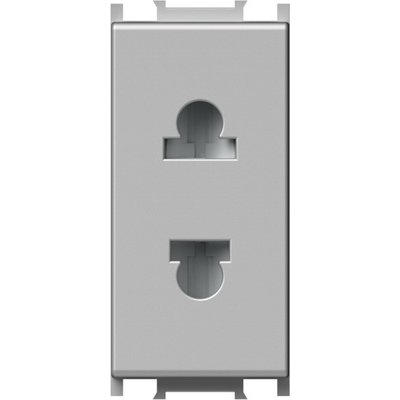 Modul Priza S. EURO 1M 16A ST IP20 Argintiu, TEM Modul TEM-VM21ES-U