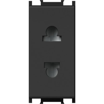 Modul Priza S. EURO 1M 16A ST IP20 Negru, TEM Modul TEM-VM21SB-U