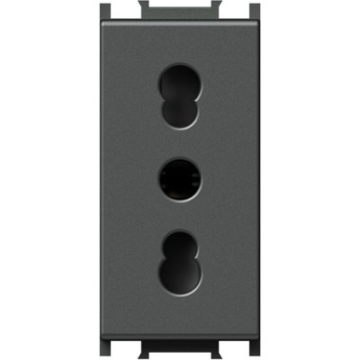 Modul Priza simp 16A 1m antracit negru, TEM Modul TEM-VM30AT-U