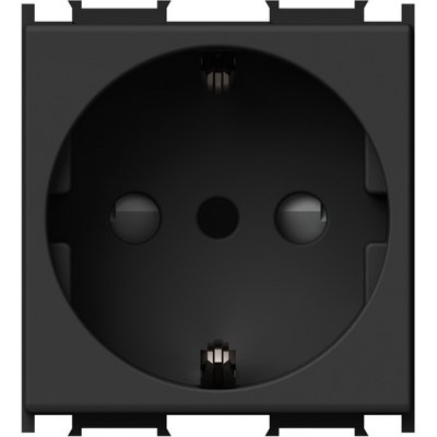 Modul Priza SCHUKO/ITA 1P 16A ST IP20 Negru, TEM Modul TEM-VM32SB-U