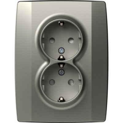 Logiq Priza Dubla SCHUKO 16A Titan, TEM Modul TEM-VQ16TI-U