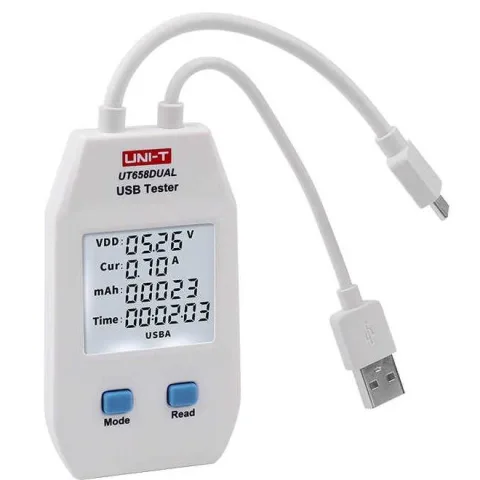 Tester USB TESTER-CABLE-UT658DUAL-UNIT