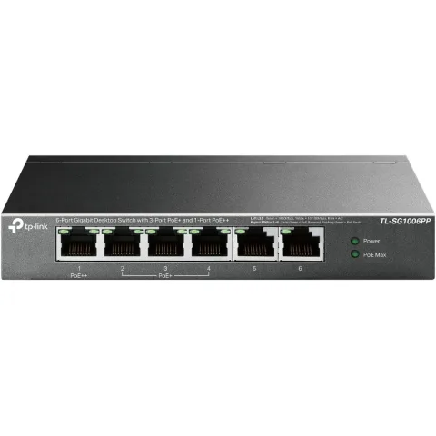 TPL SW 6P-GB PoE-3P UNMNGD DESK TP-LINK TL-SG1006PP