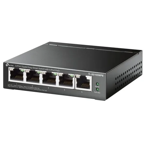 TPL SW 5P-GB EASY-SMART 4 PoE+ TP-LINK TL-SG105MPE