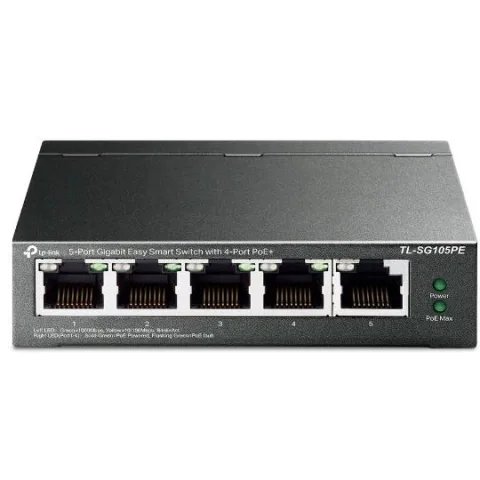 TPL SW 5P-GB EASY-SMART PoE TP-LINK TL-SG105PE