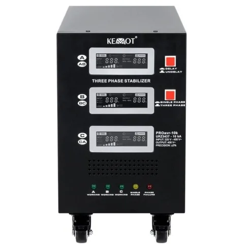 Stabilizator de tensiune cu servomotor, trifazat, 15KVA / 10,5kW PROAVR-15K KEMOT URZ3437-15