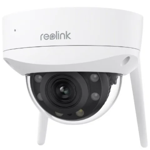 Camera supraveghere Dome wireless Wi-Fi 6 Reolink FullColor W437, 4K, Lumina alba / IR 30m, 2.7-13.5 mm, microfon si difuzor, slot card, vizualizare d