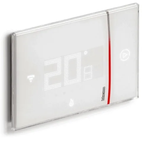 Termostat conectat cu Netatmo Bticino Living Now XW8002, alb, montaj ingropat