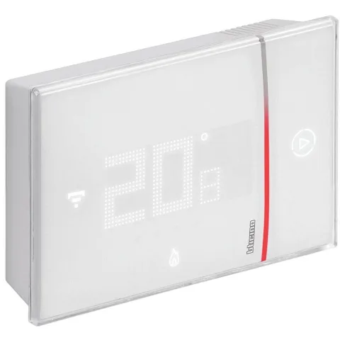 Termostat conectat cu Netatmo Bticino Living Now XW8002W, alb, montaj aplicat