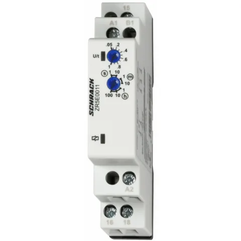 Releu de timp temporizat la anclansare 1CC, Ualim=24-240VAC/VDC, 8A Schrack ZR5E0011