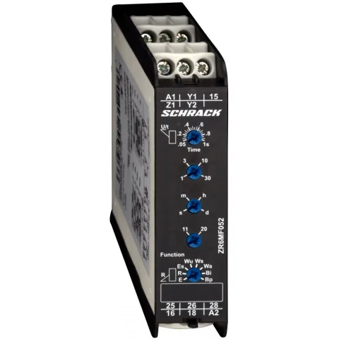 Releu de timp cu 16 functii., 2CC, Ualim=24-240VAC/VDC, 8A Schrack ZR6MF052
