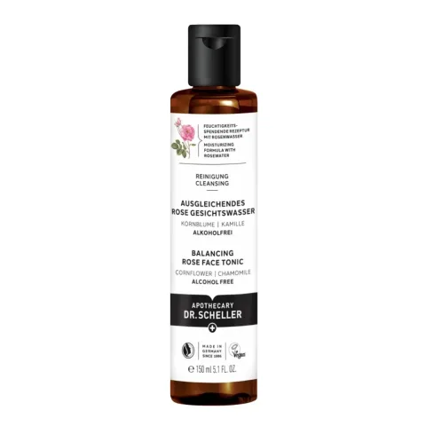 Lotiune tonica echilibranta cu trandafir, 150ml, Dr. Scheller