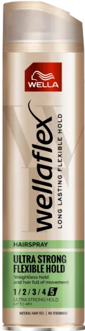 Fixativ cu grad de fixare 5 Ultra Strong Flexible Hold Wellaflex, 250ml, Wella