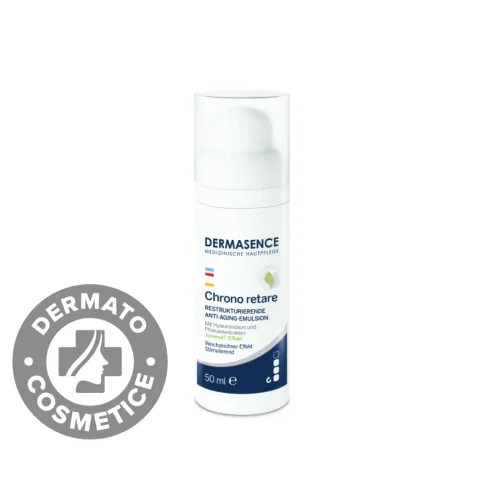 Emulsie restructuranta anti-aging pentru ten matur Chrono Retare 50+, 50ml, Dermasence