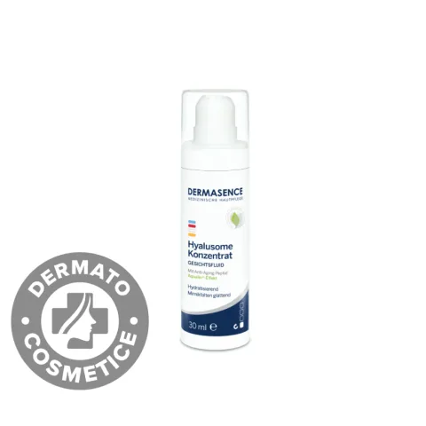 Fluid concentrat anti-aging cu acid hialuronic Hyalusome, 30ml, Dermasence