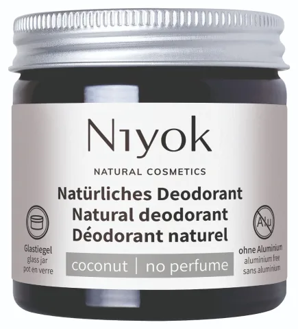 Deodorant crema 100% natural fara parfum, 40ml, Niyok