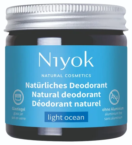 Deodorant crema 100% natural cu aroma de Light Ocean, 40ml, Niyok