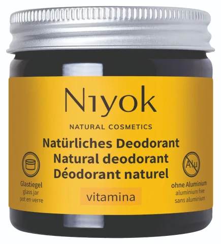 Deodorant crema 100% natural Vitamina, 40ml, Niyok