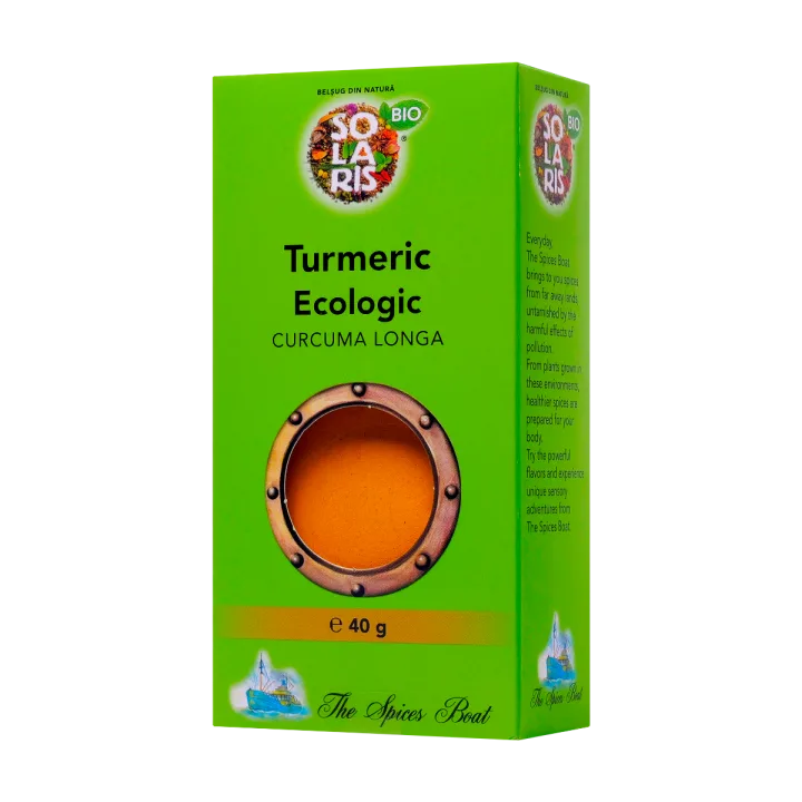 Turmeric macinat Eco The Spices Boat, 40g, Solaris