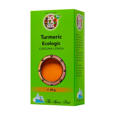Turmeric macinat Eco The Spices Boat, 40g, Solaris