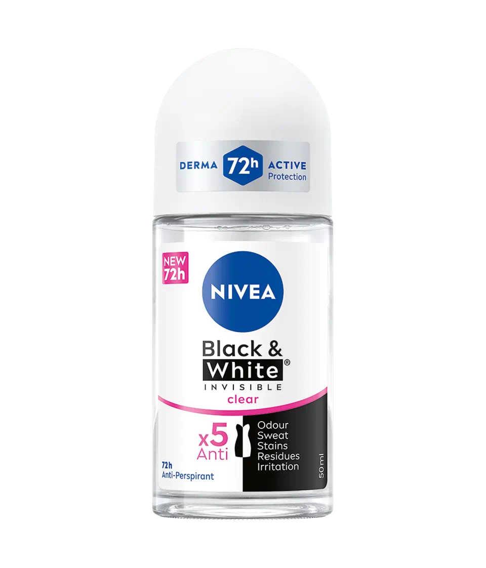 Deodorant roll-on pentru femei Black & White, 50ml, Nivea