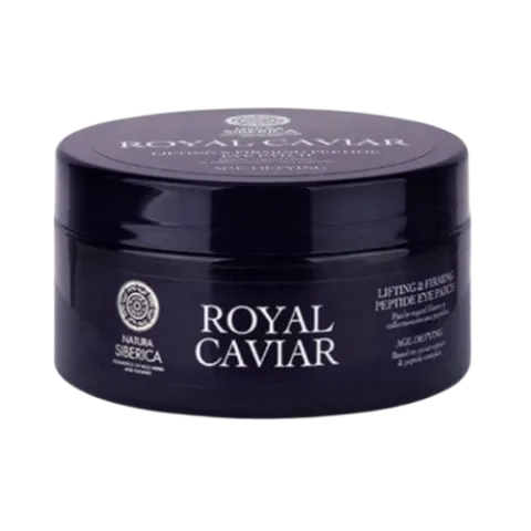 Plasturi de ochi cu peptide pentru fermitate & lifting Royal Caviar, 60 bucati, Natura Siberica